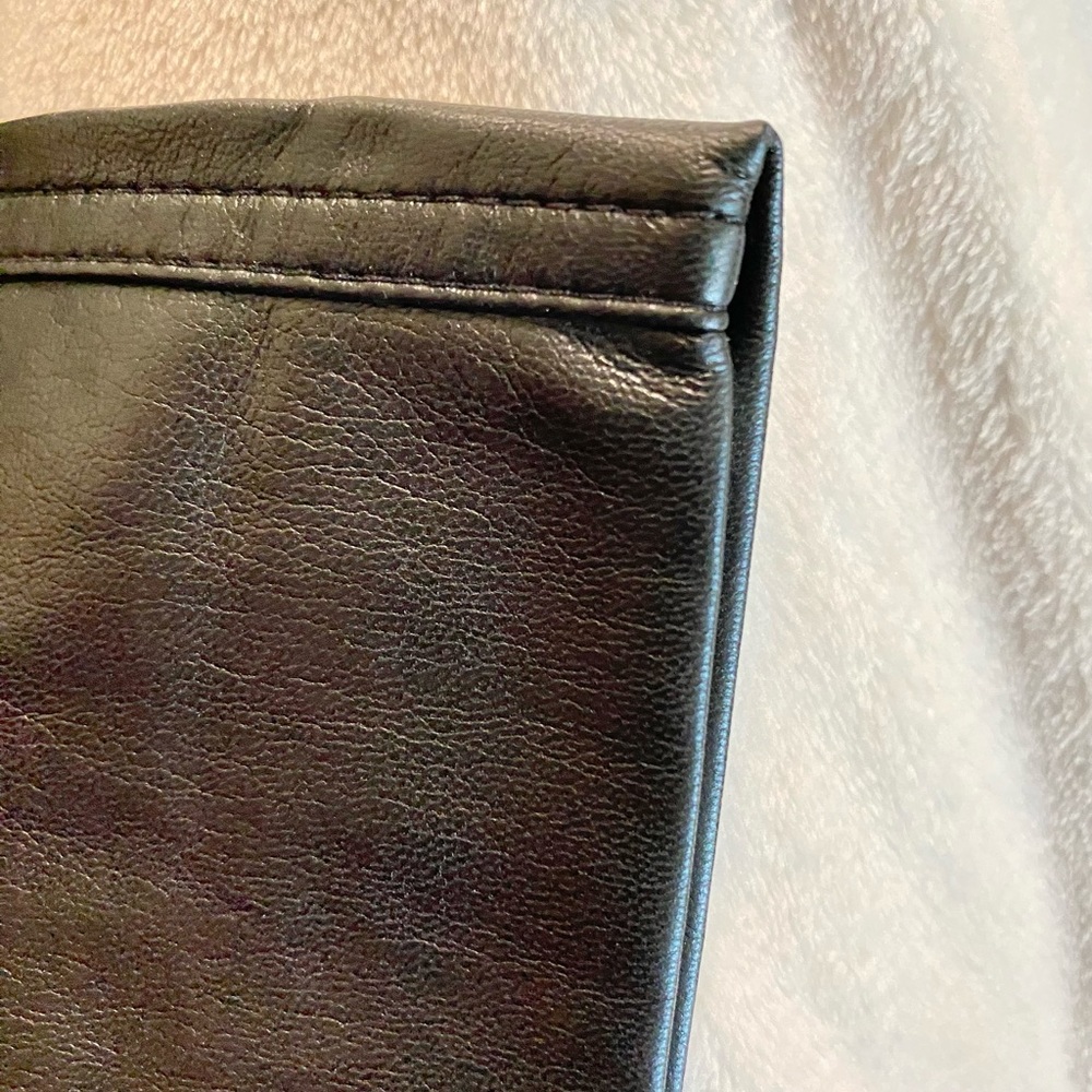 Aritzia Babaton Command Cropped Black Leather Pant - image 7